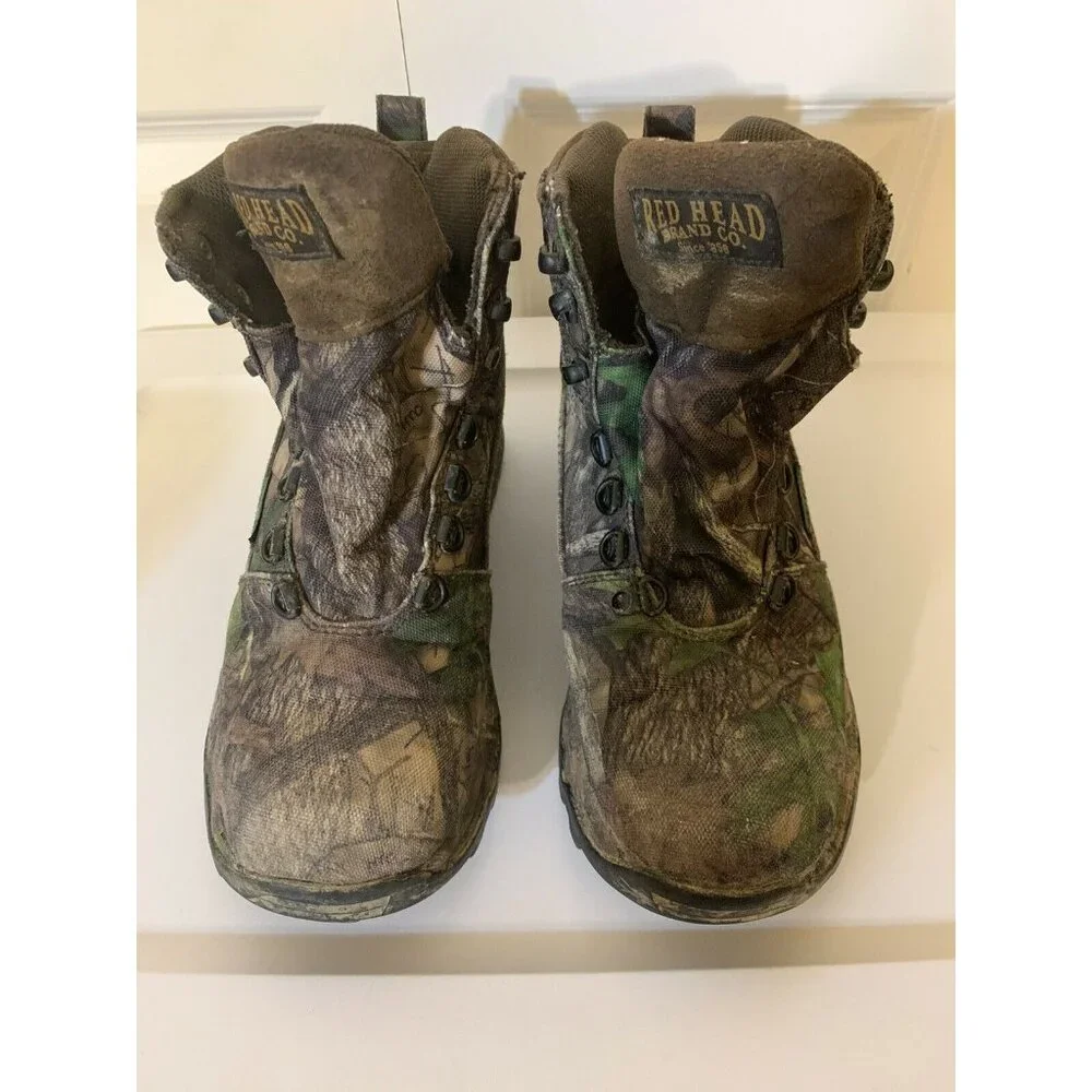 Red Head Men’s Sz 7M Camo Mossy Boots Insulated Waterproof Hunting Footwear‎